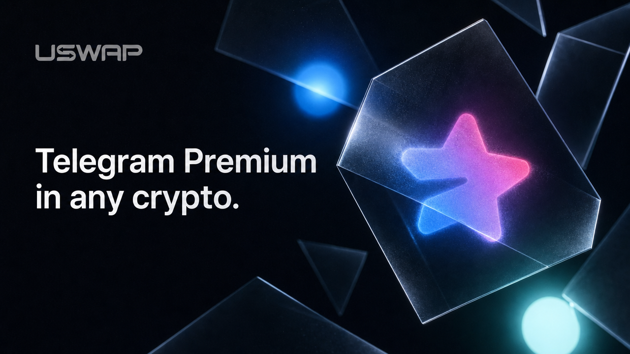 uSwap blog hero — Telegram Premium in any crypto
